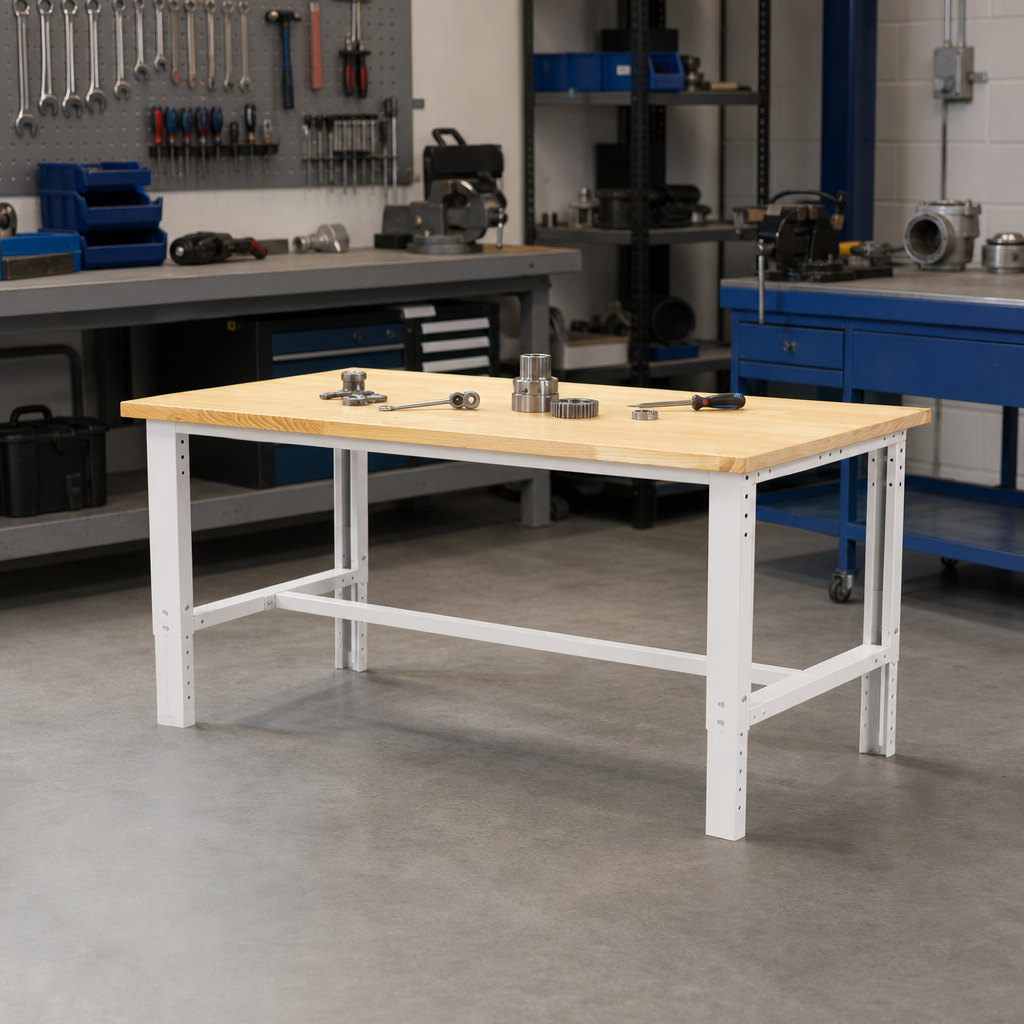 Height Adjustable Workbench with MPX Worktop 2000 x 750mm