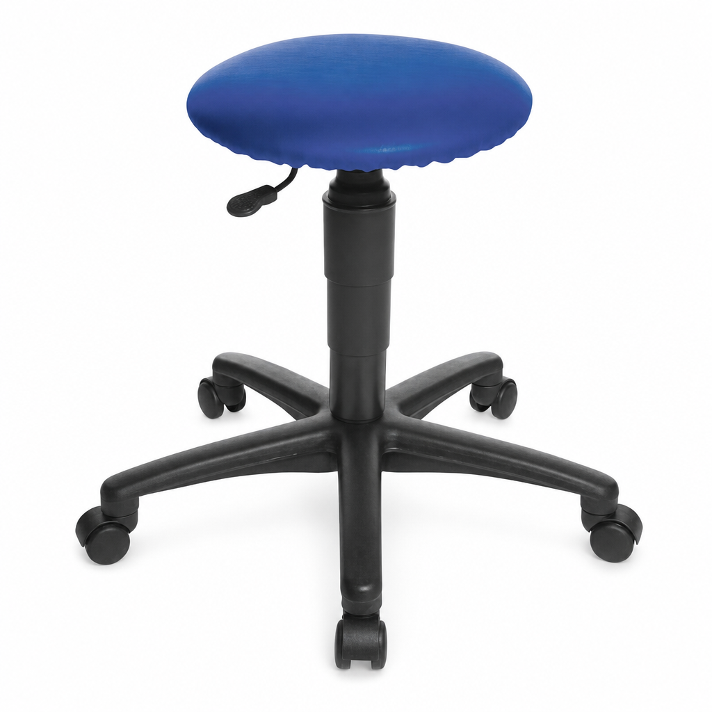 Height Adjustable Workshop Stool with Castors