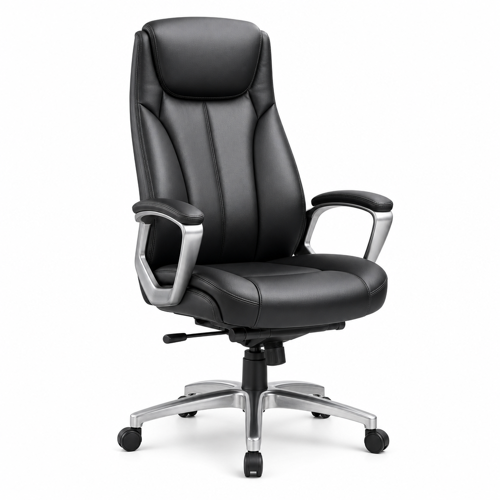 High Back Black Leather Executive Office Chair