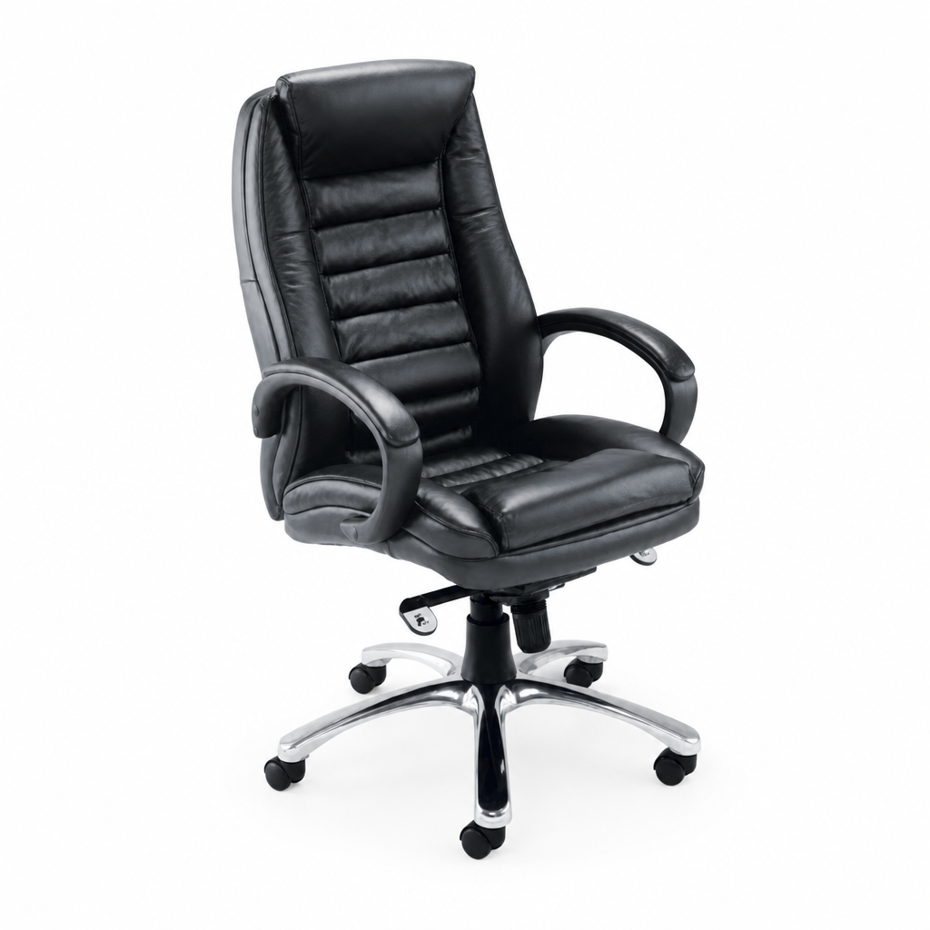 High Back Black Leather Executive Office Chair
