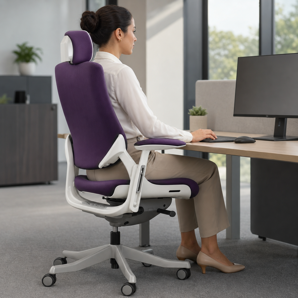 High Back Ergonomic Mesh Office Chair with Adjustable Arms