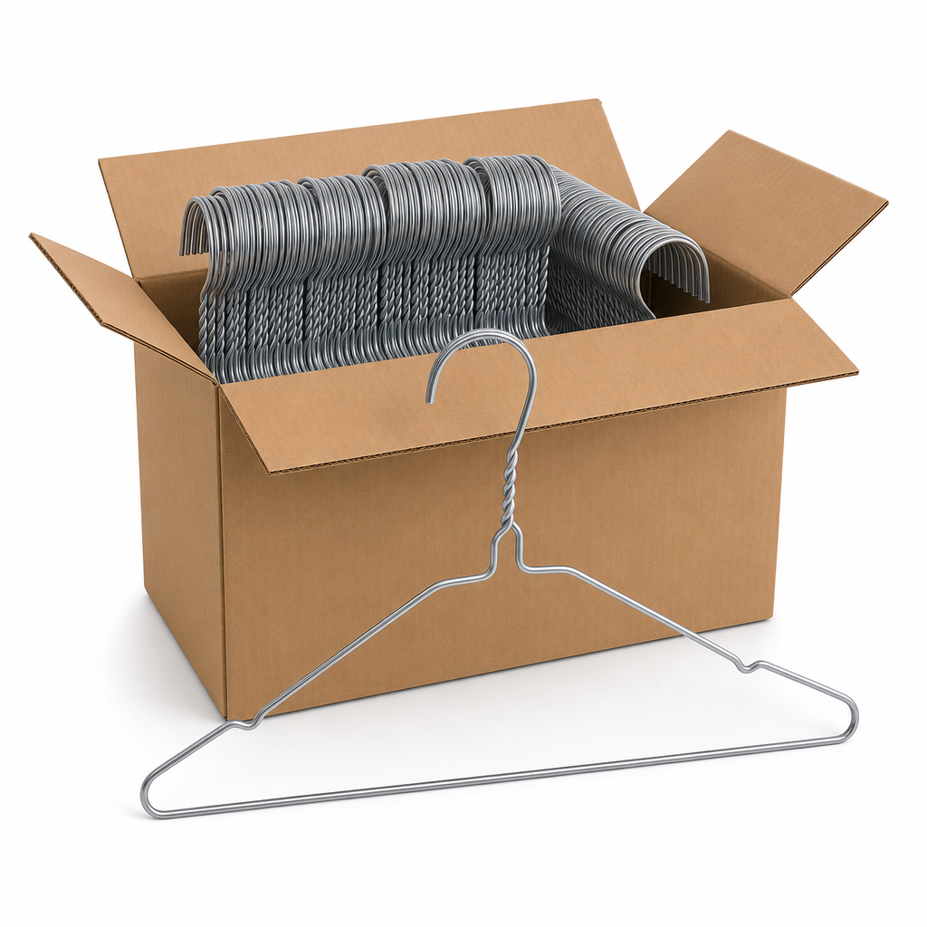 High Security Metal Coat Hangers (Box of 100)