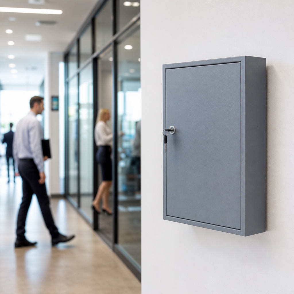 High-Security Wall-Mounted Key Cabinet Cupboard