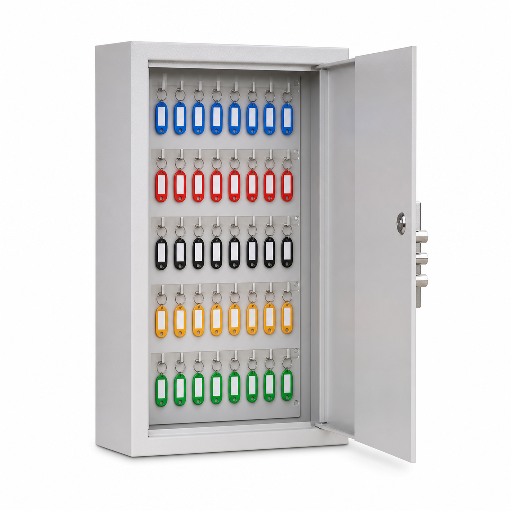 High-Security Wall-Mounted Key Cabinet Cupboard