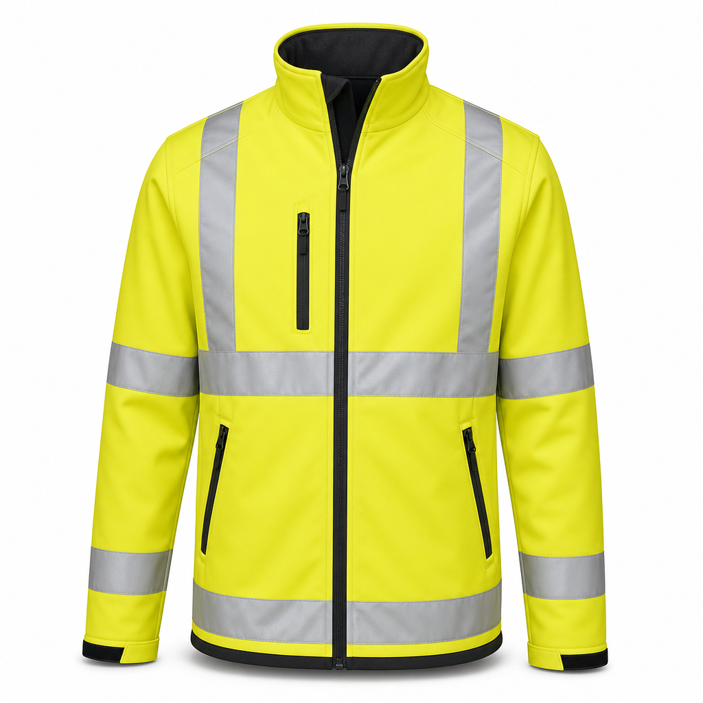 High Visibility Softshell Work Jacket
