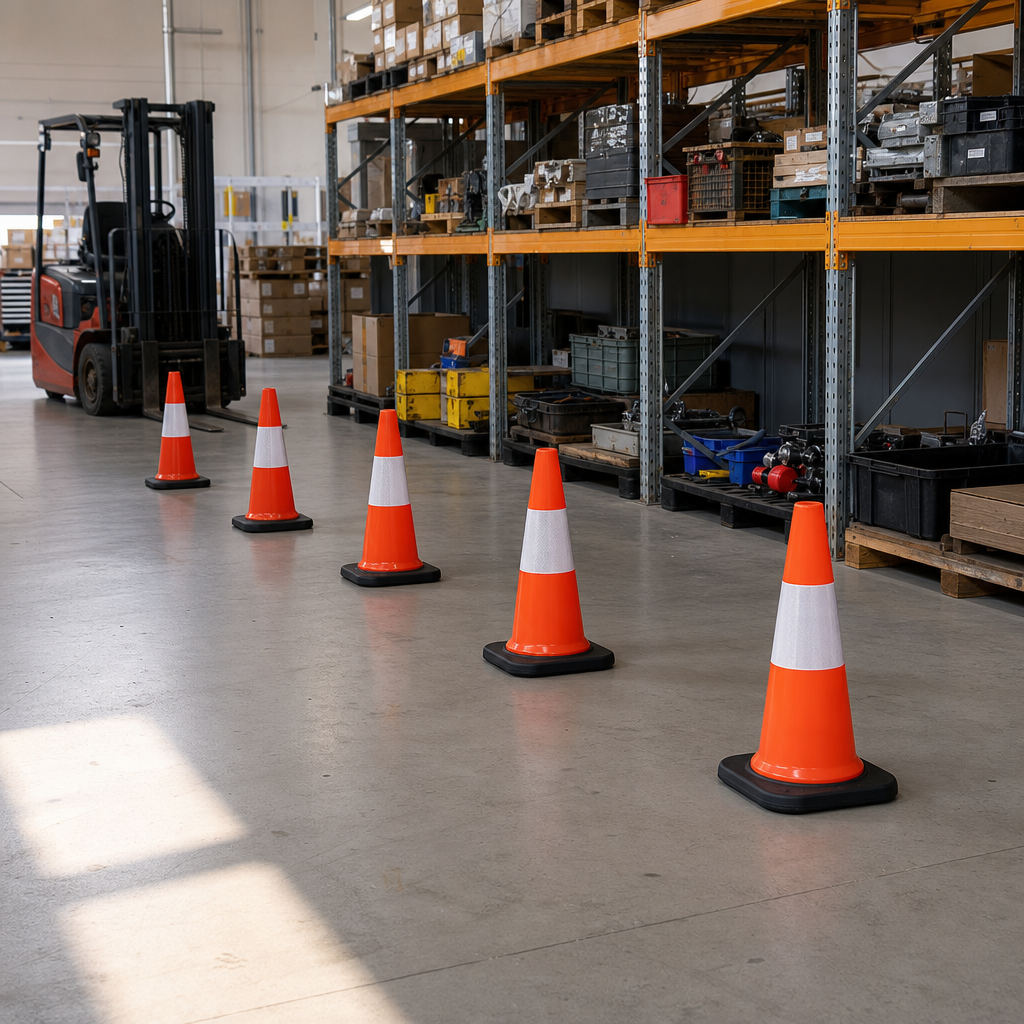 High Visibility Traffic Safety Cones - Pack of 5