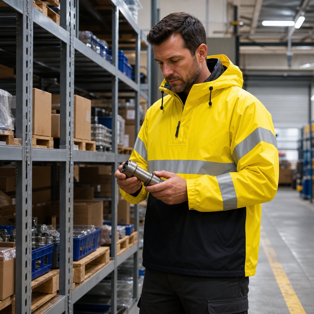 High Visibility Waterproof Yellow Anorak