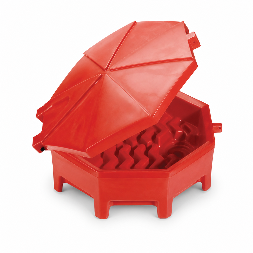 Hinged Lid Drum Funnel