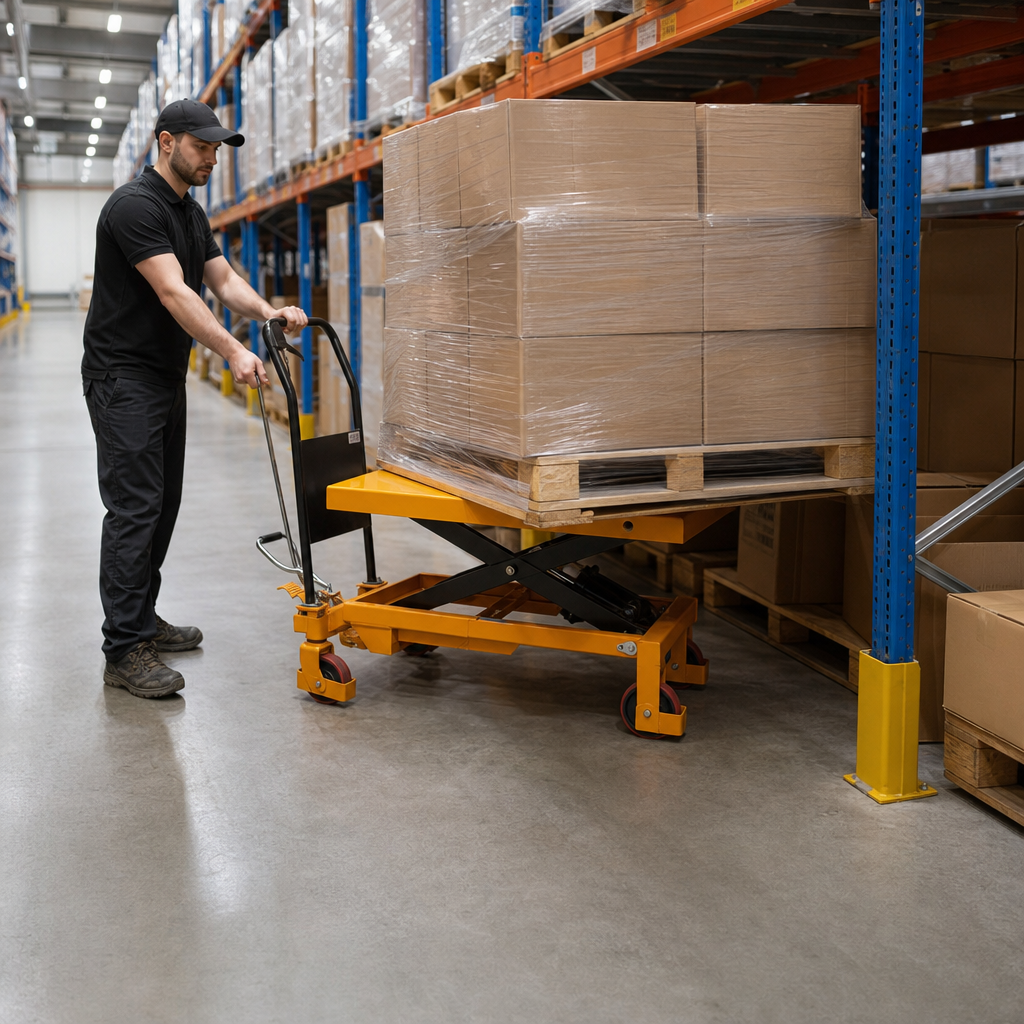 Hydraulic Mobile Scissor Lift Table 1000kg Capacity