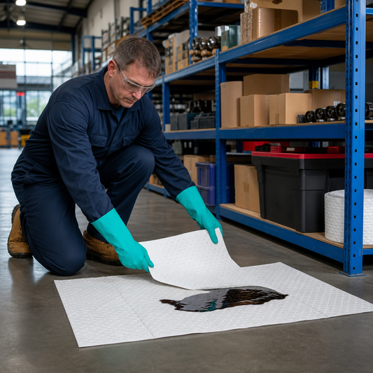 Hydrocarbon Oil and Fuel Spill Absorbent Pads