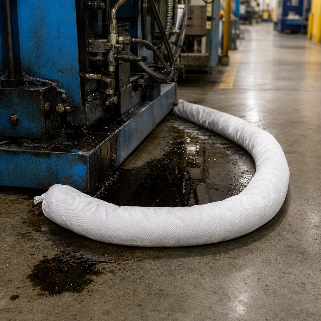 Hydrophobic Oil and Hydrocarbon Absorbent Sock