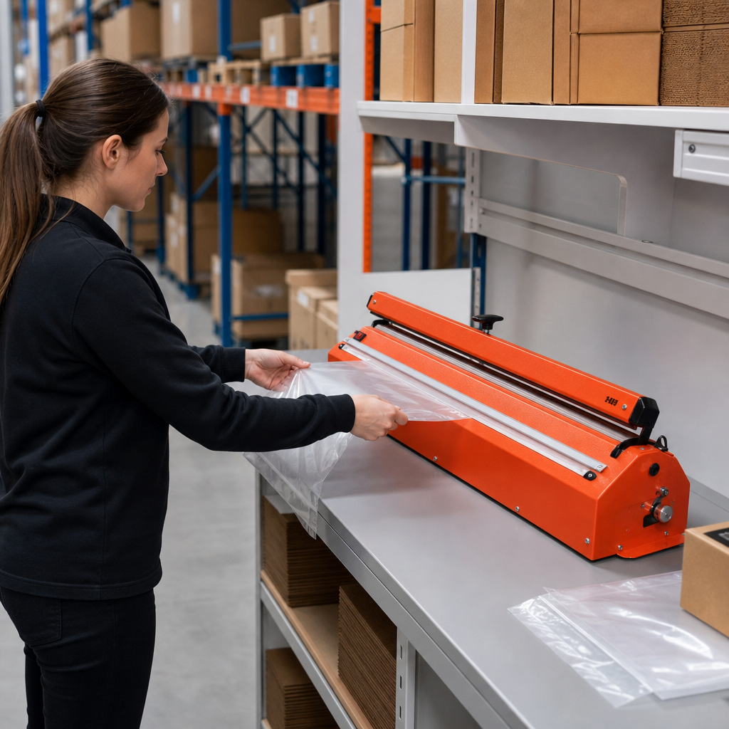 Impulse Heat Sealer with Cutter, 820mm Weld Length