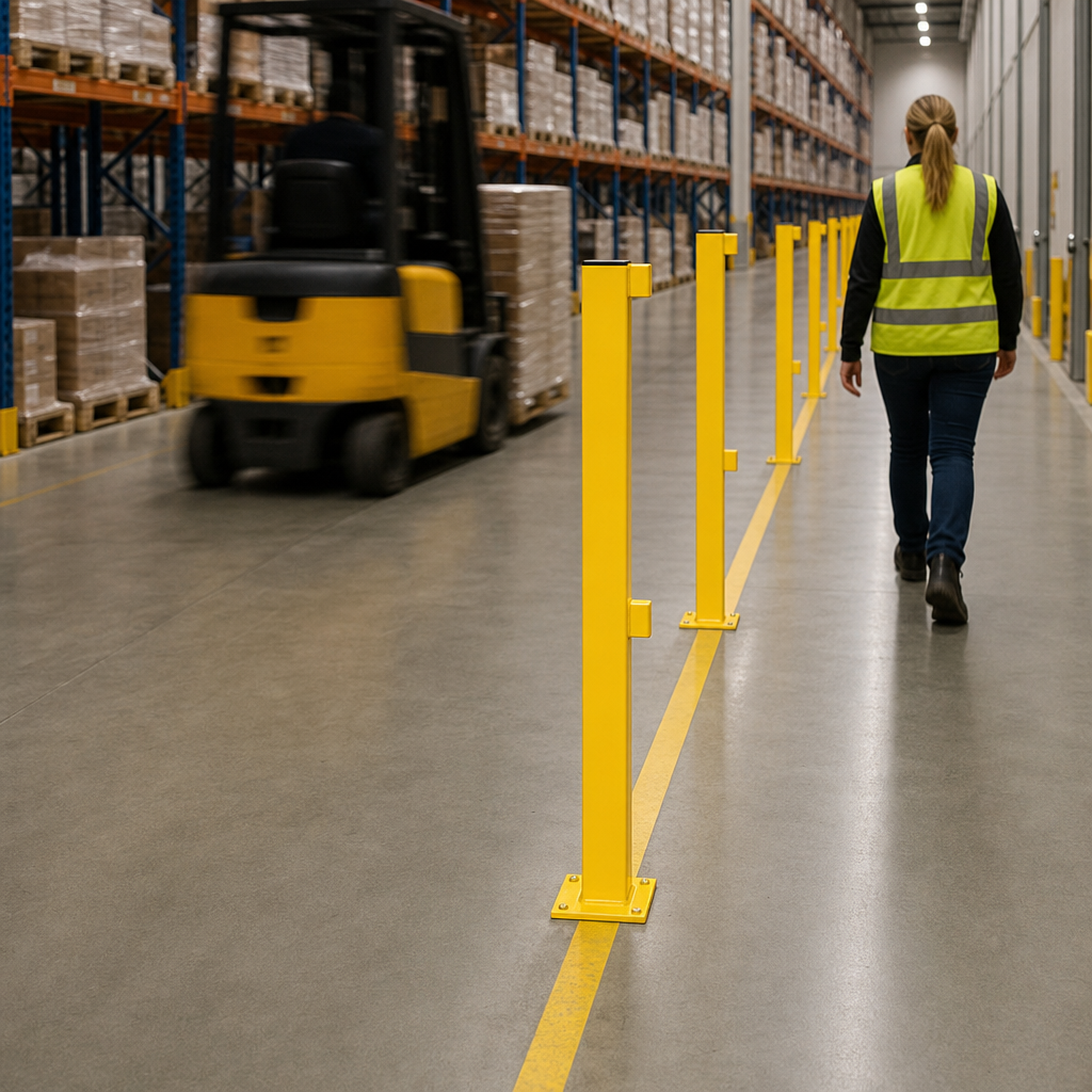 Indoor Medium Duty Impact Protection Rail System