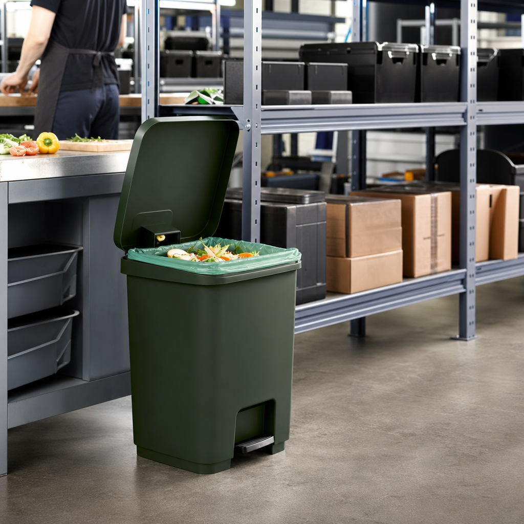 Industrial Food Waste Pedal Bin 45-90L