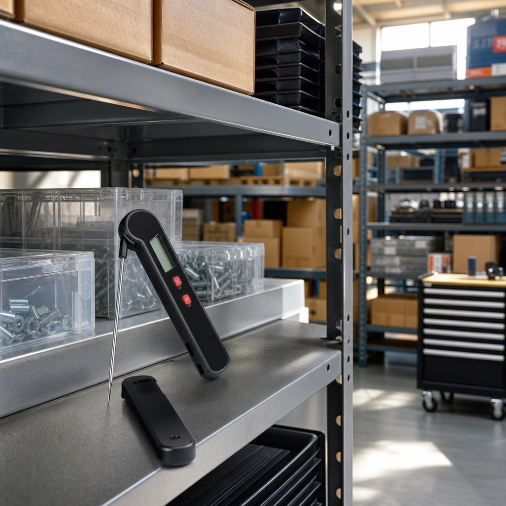 Industrial Meat Thermometer with Protective Travel Case