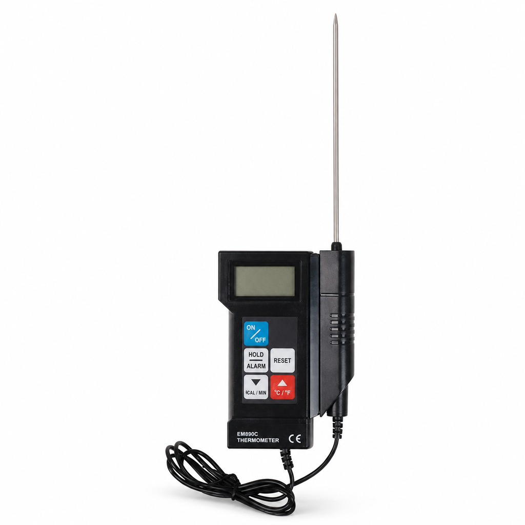 Industrial Meat Thermometer with Protective Travel Case