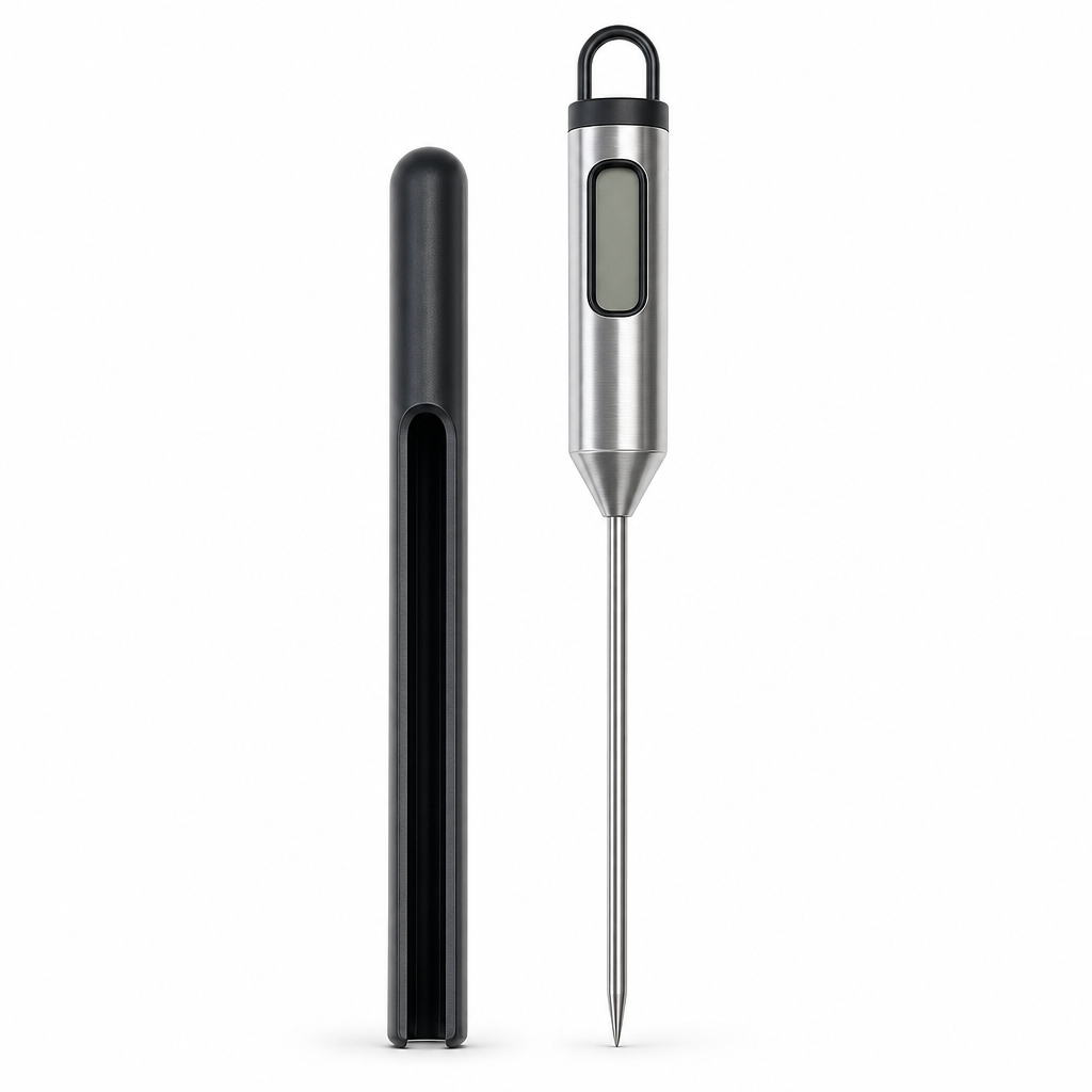 Industrial Meat Thermometer with Protective Travel Case
