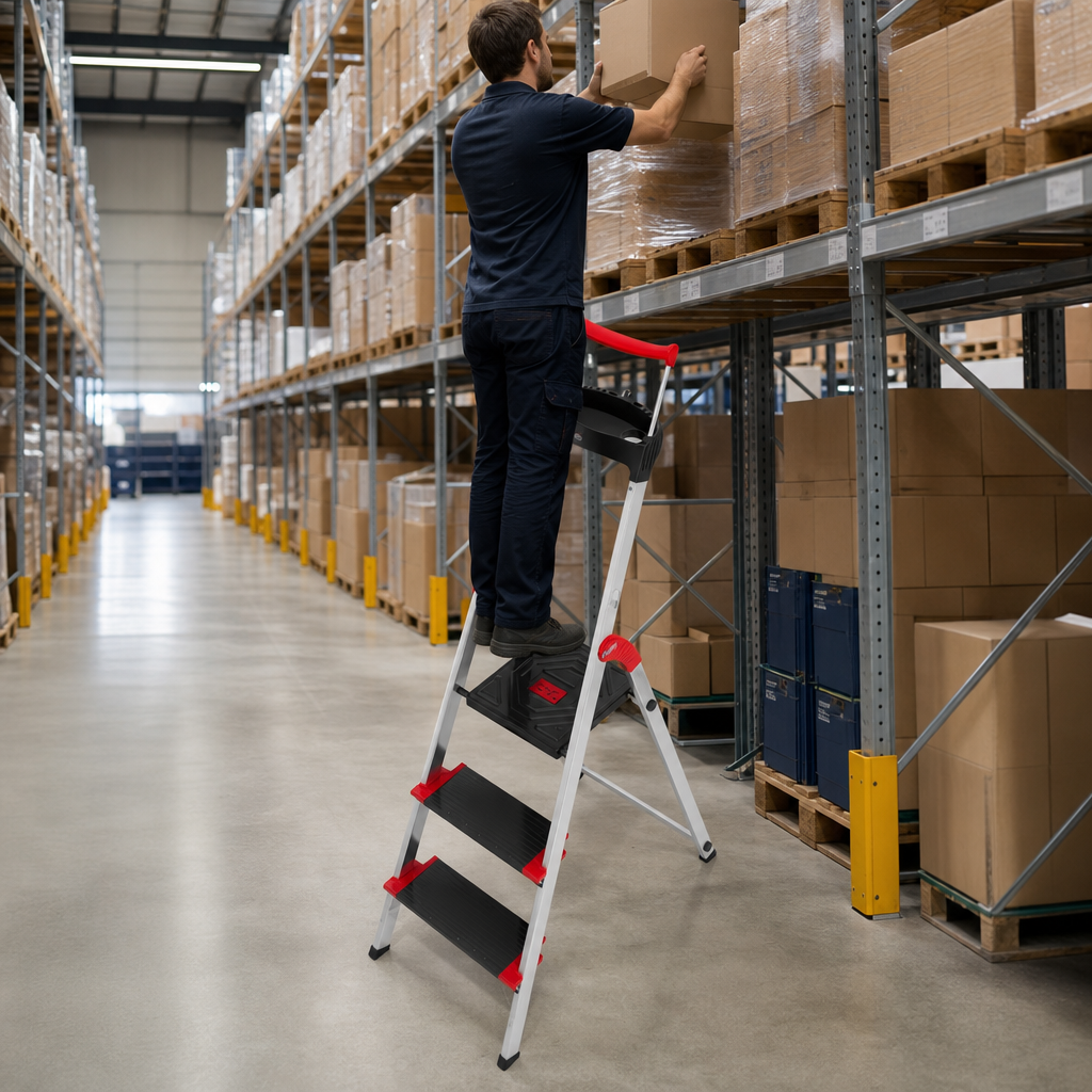Industrial Safety Steps with Platform – 3 Tread
