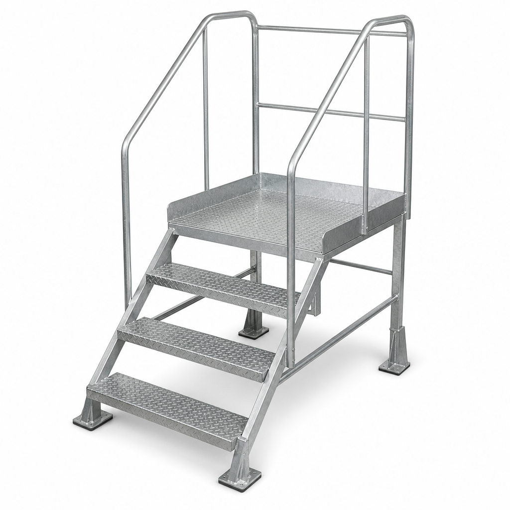 Industrial Safety Steps with Platform – 3 Tread