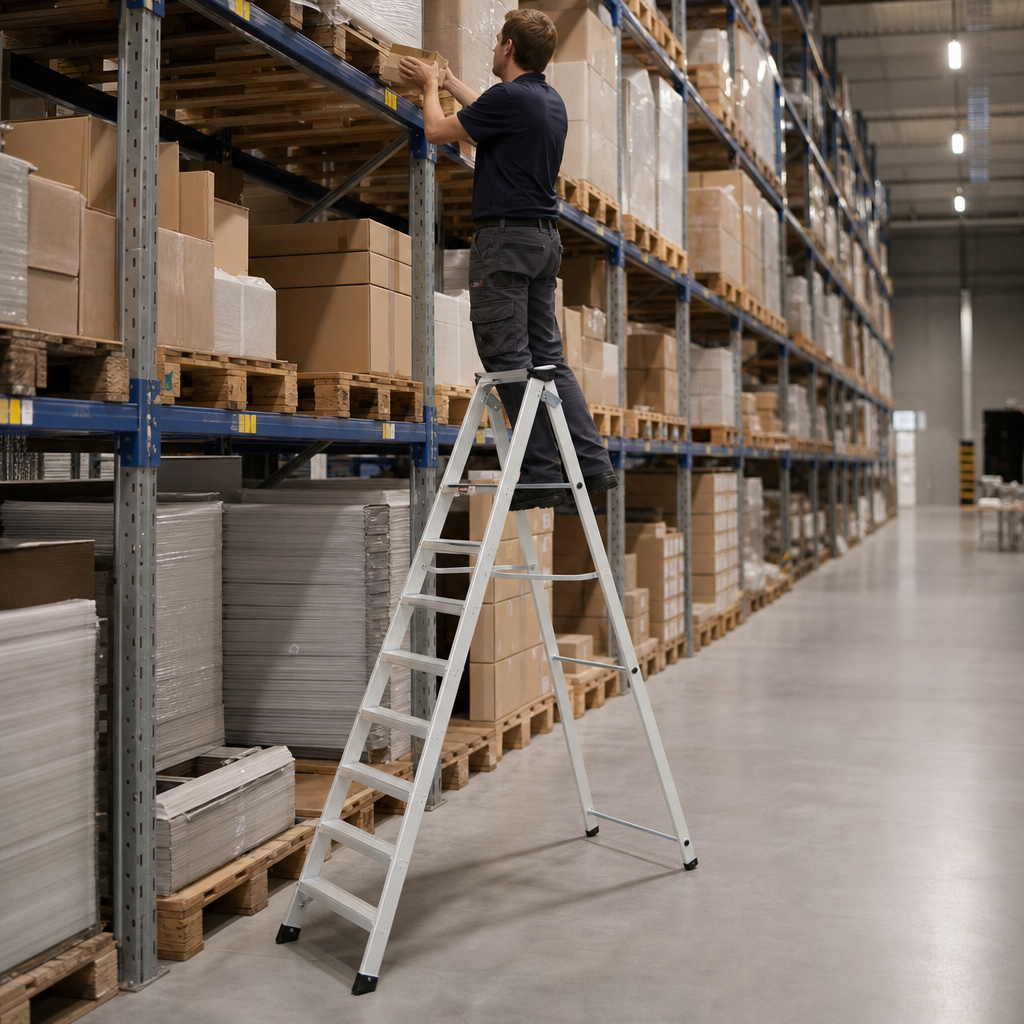 Industrial Swingback Step Ladders