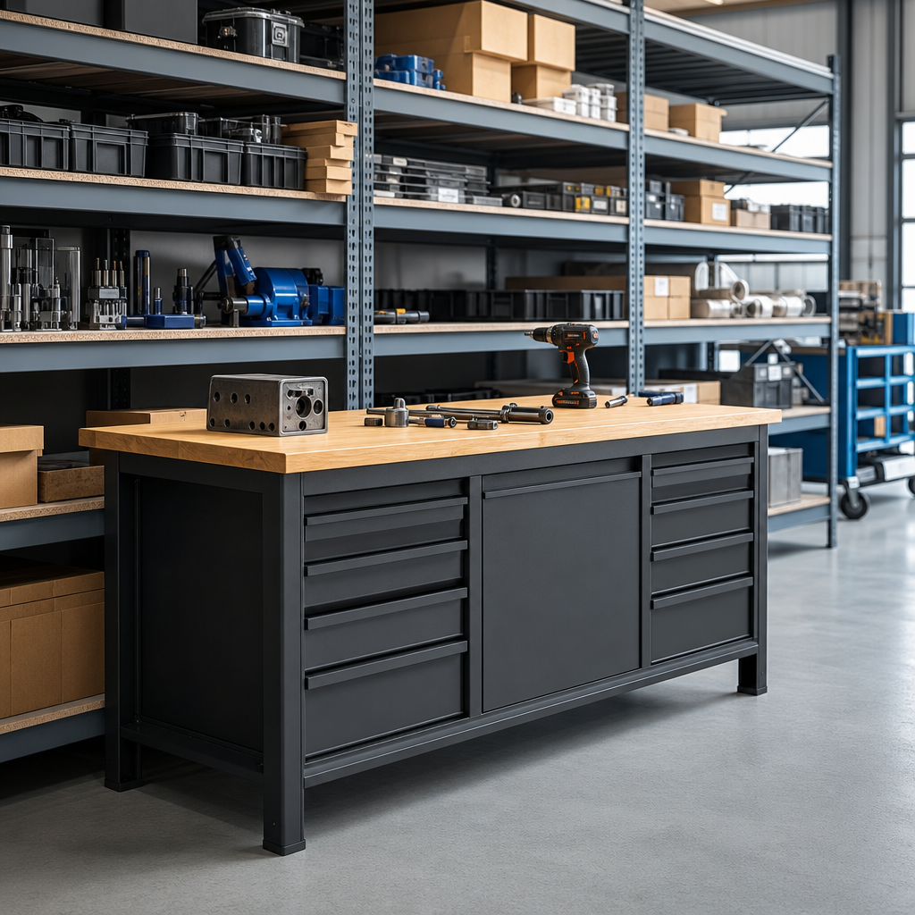 Industrial Workbench with 7 Drawers 930x1500x600mm