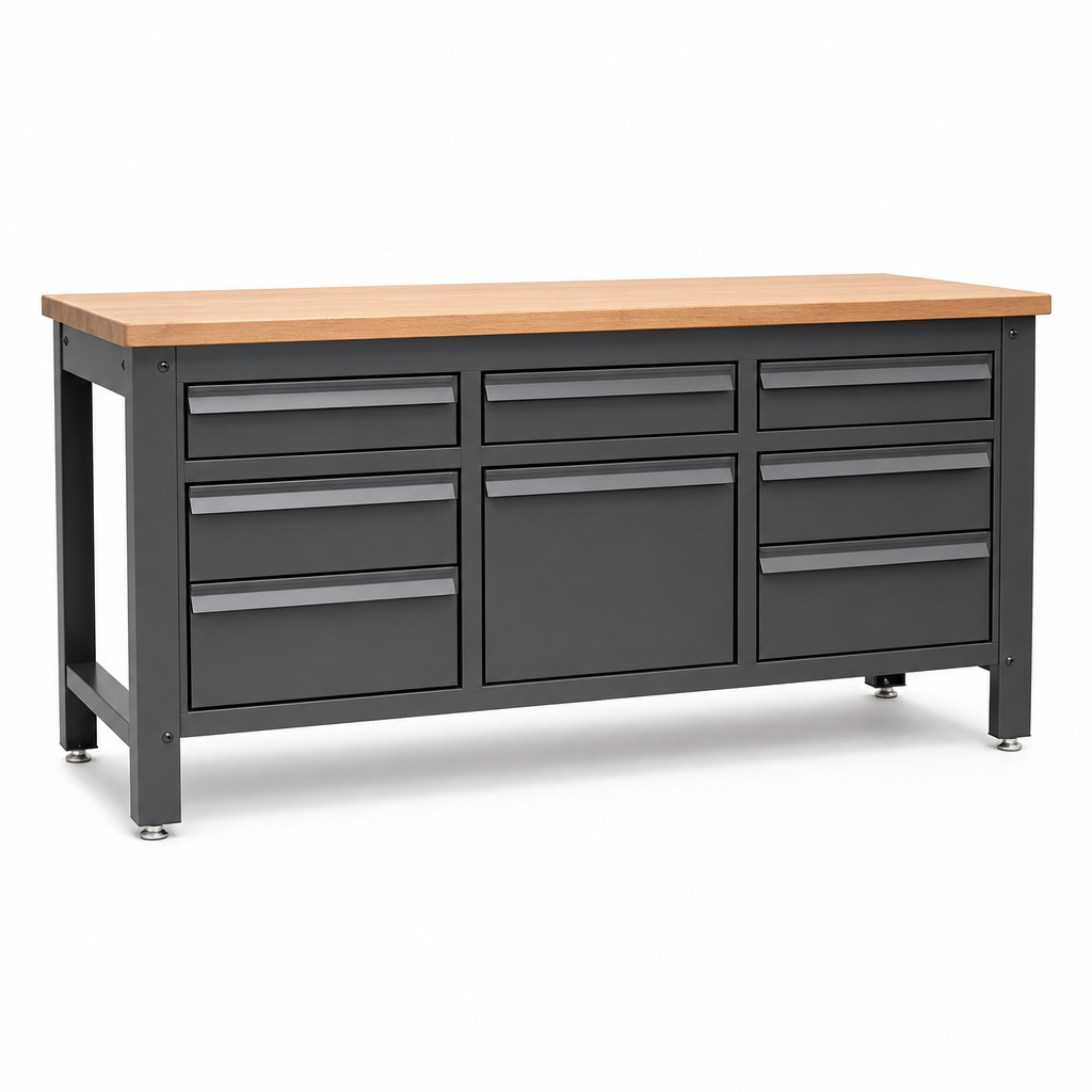 Industrial Workbench with 7 Drawers 930x2000x600mm