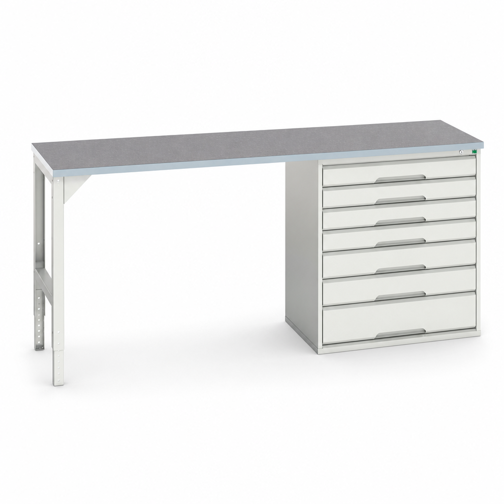 Industrial Workbench with 7 Drawers 930x2000x600mm