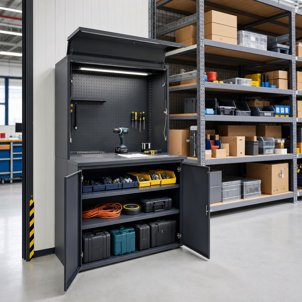 Industrial Workstation Lectern Cupboard 2000x1050x550mm