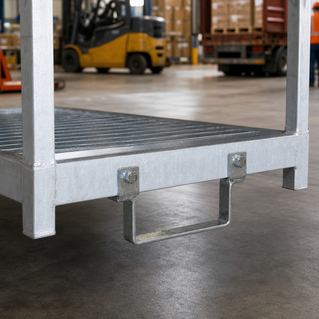 Insertion Brackets for Demountable Post Pallets