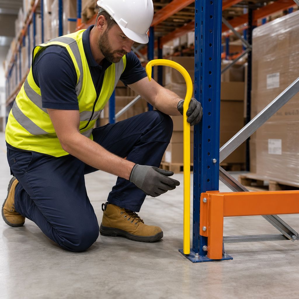 Installation Tool for Warehouse Racking Upright Protectors