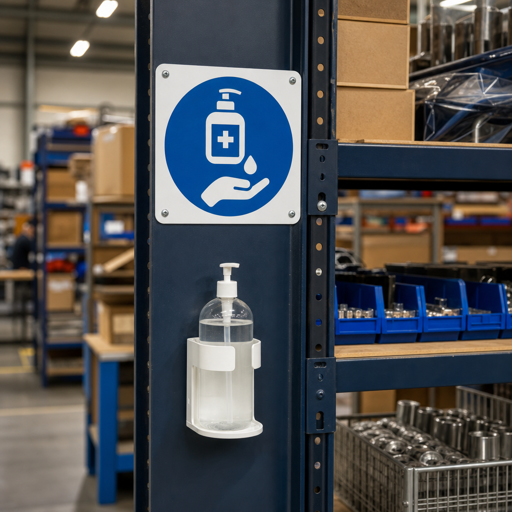 Instant Hand Sanitiser Safety Text Sign – Aluminium, PVC or Vinyl