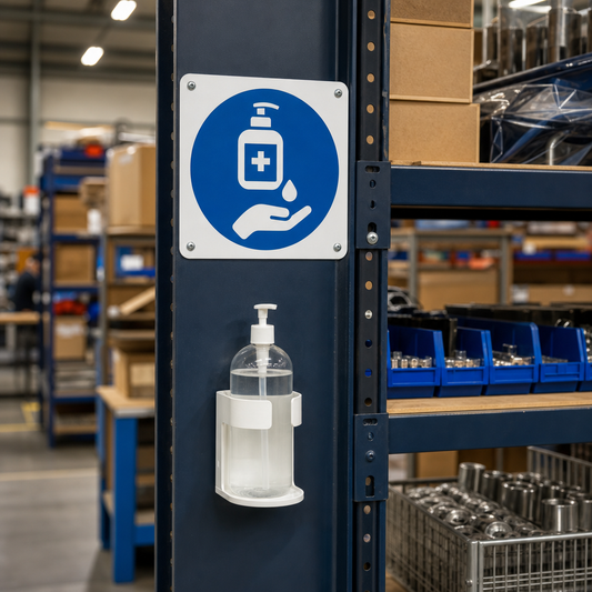 Instant Hand Sanitiser Safety Text Sign – Aluminium, PVC or Vinyl