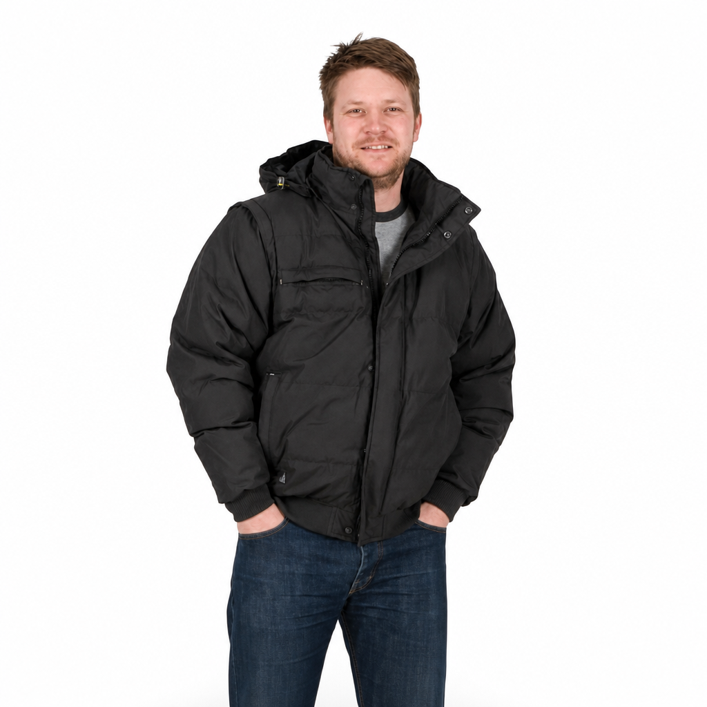 Insulated Puffa Coat with Hood