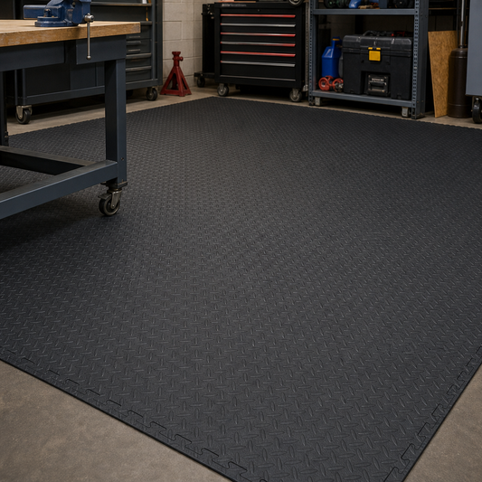 Interlocking Safety Floor Tiles and Edging Strips
