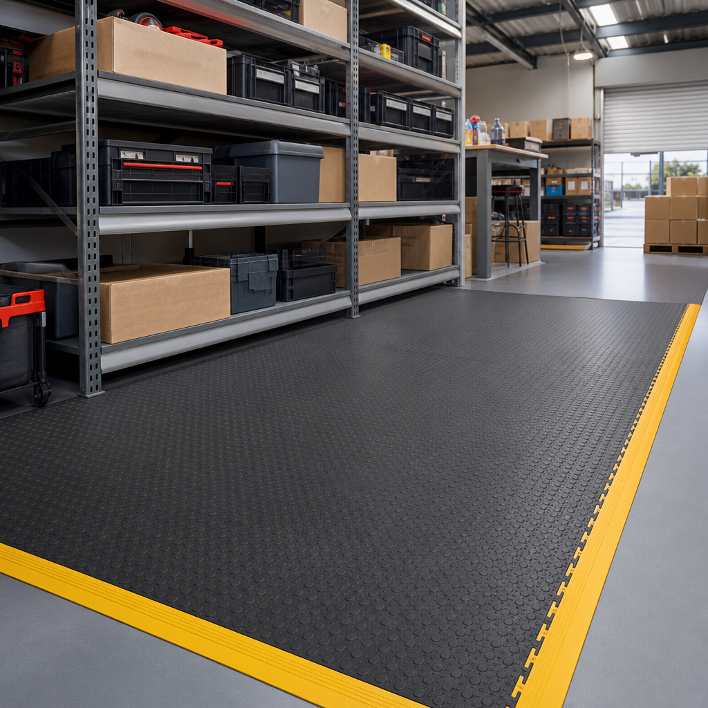 Interlocking Safety Floor Tiles and Edging Strips