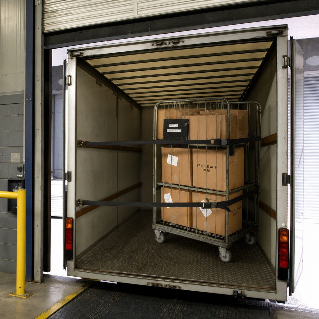 Internal Cargo Track Straps for Lorries and Vans