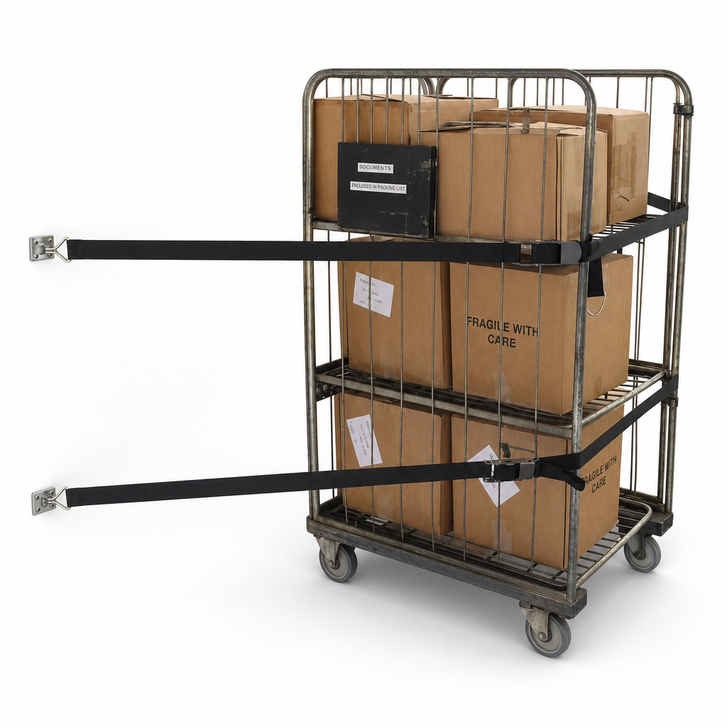 Internal Cargo Track Straps for Lorries and Vans
