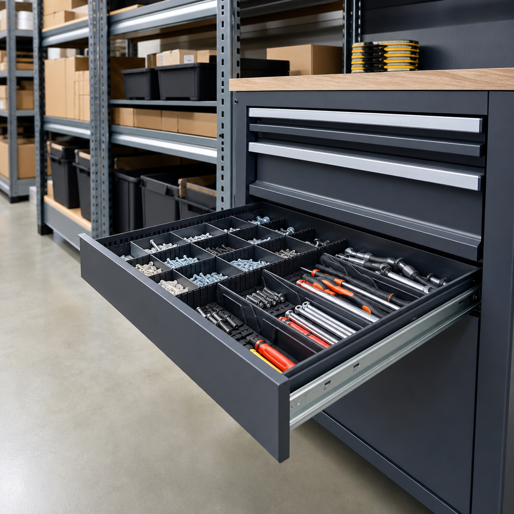 Internal Drawer Divider Accessory for Tool Cupboards