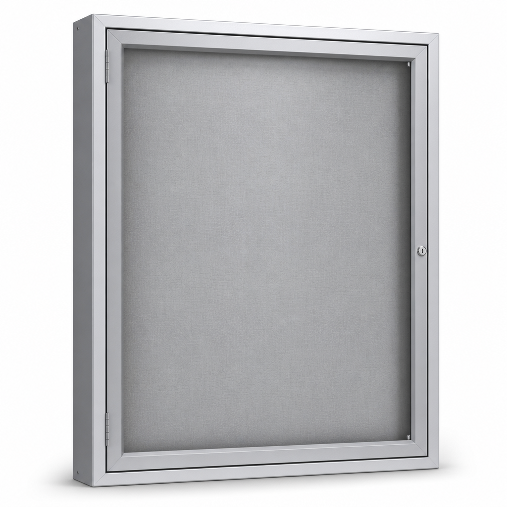 Internal Leaf Design Bulletin Board with Safety Glass Door