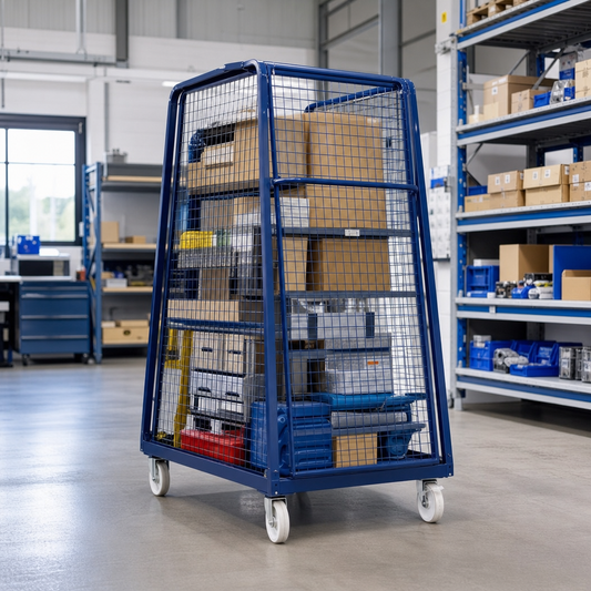 Jumbo A-Frame Roll Pallet with Four Mesh Sides