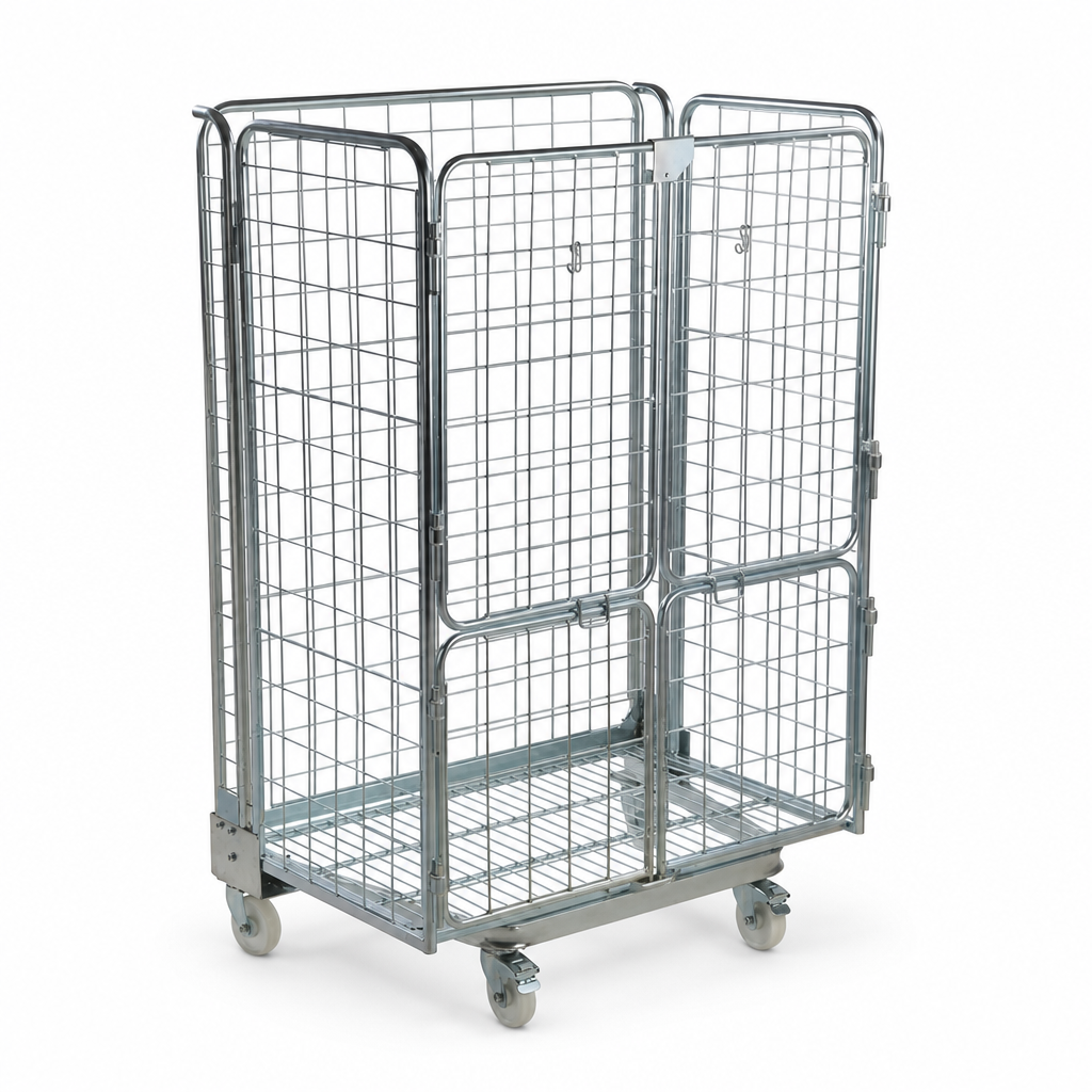 Jumbo A-Frame Roll Pallet with Four Mesh Sides