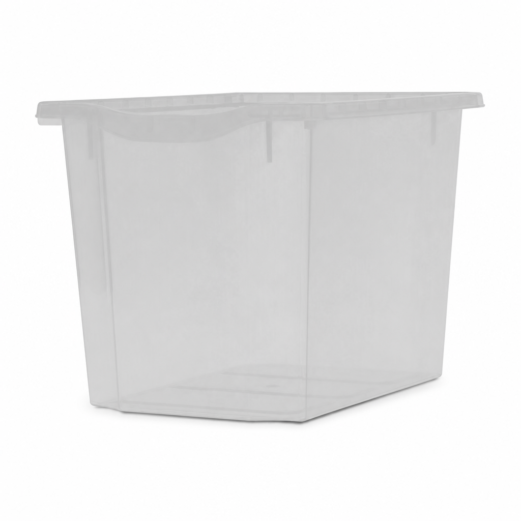 Jumbo A4 Tinted Plastic Storage Trays 40L Pack of 5