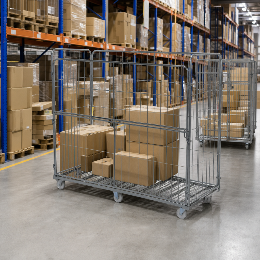 Jumbo Roll Pallet Cage with Removable Sides 500kg UDL