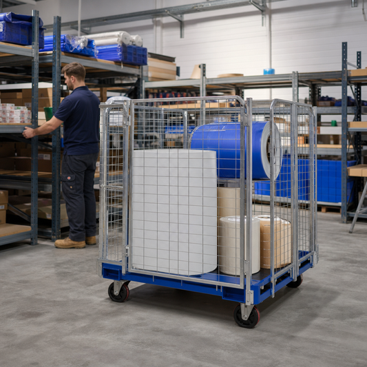 Jumbo Roll Pallet Cage with Removable Sides 500kg UDL