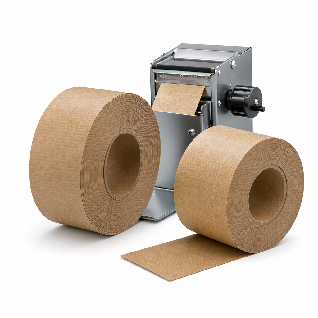 Kraft Reinforced Water-Activated Brown Packing Tape Rolls