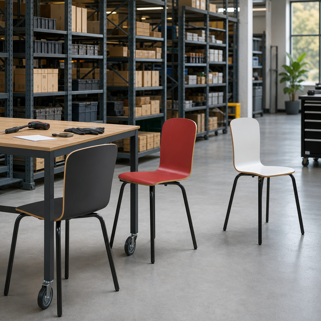 Laminate Wooden Bistro Chair with Colour Options