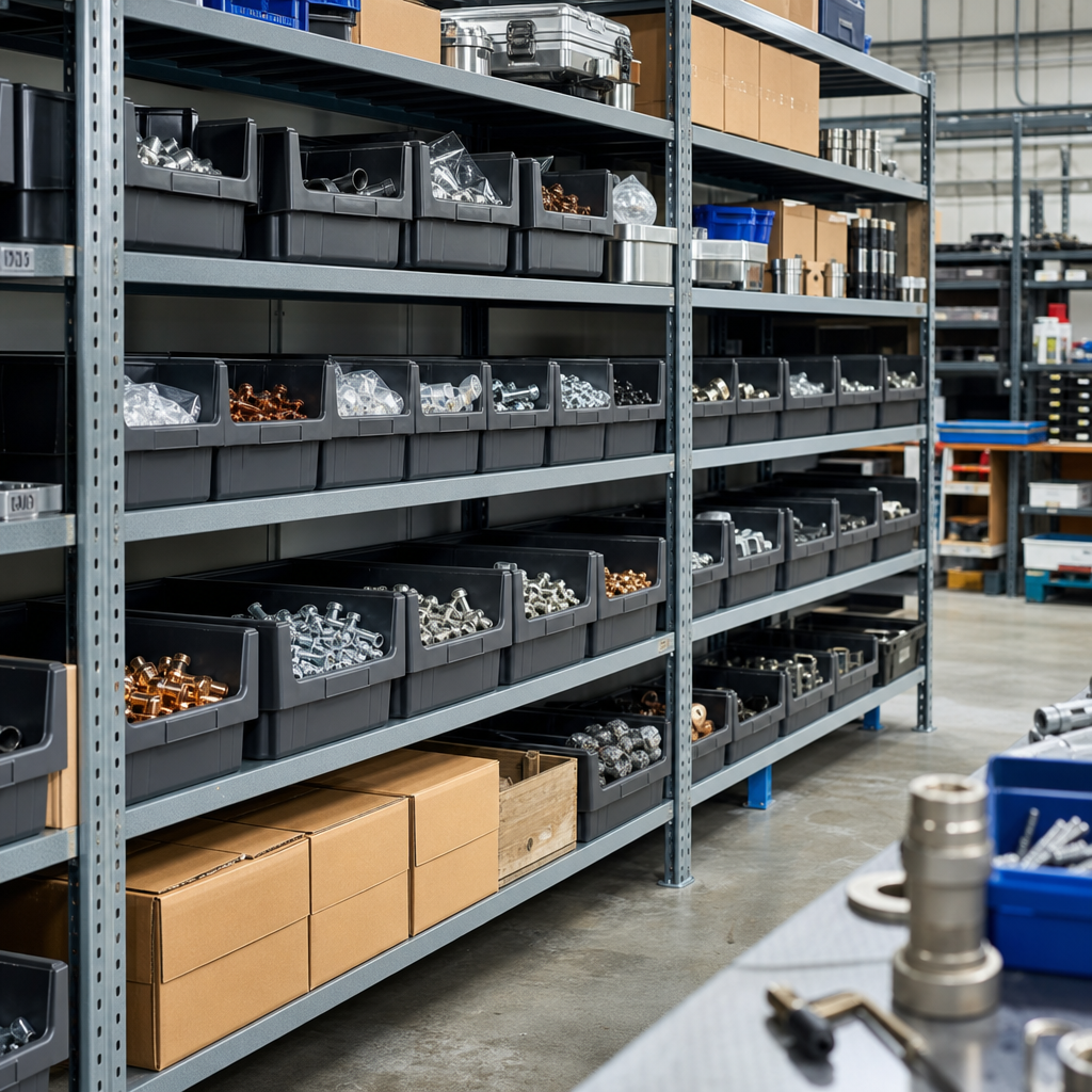 Large 28.3L Plastic Storage Bins for Parts and Components