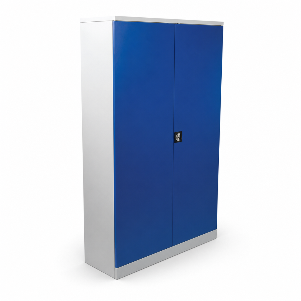Large Blue Tool Cupboard with Louvre Panels