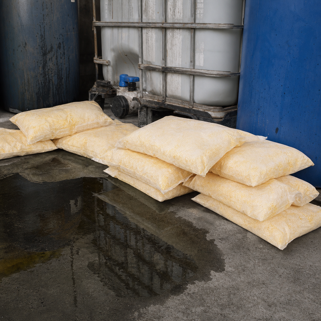 Large Chemical Spill Absorbent Cushions