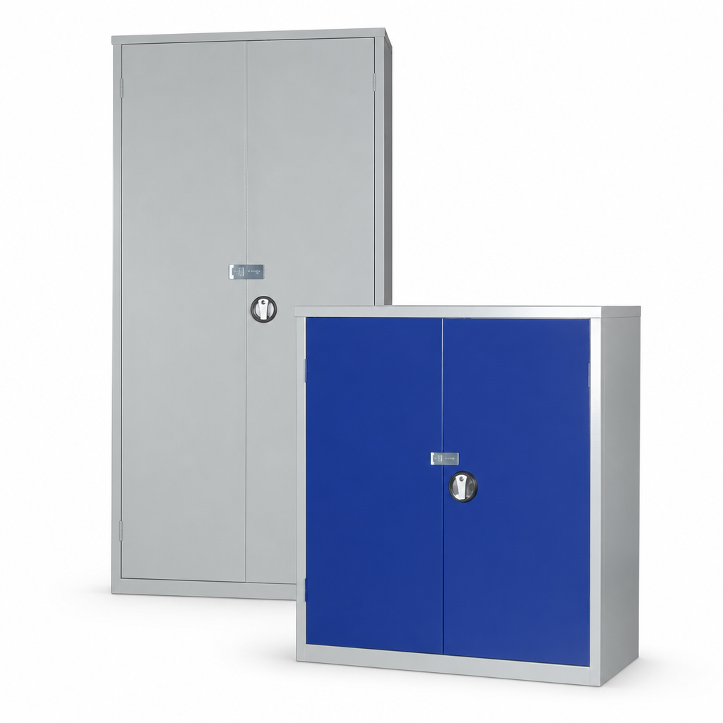 Large Metal Security Cupboard with Locking Doors